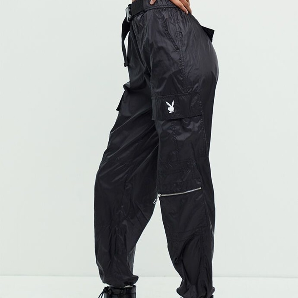 PLAYBOY Black Utility Trousers